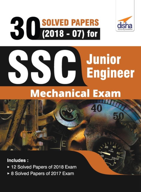 Cover for Disha Experts · 30 Solved Papers (2018-07) for SSC Junior Engineer Mechanical Exam (Paperback Book) (2019)