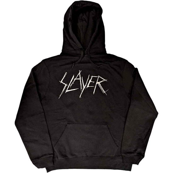 Cover for Slayer · Slayer Unisex Pullover Hoodie: Scratchy Logo (Black) (Hoodie)