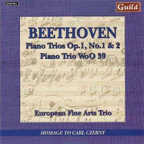 Cover for European Fine Arts Trio · Ludwig Van Beethoven: Piano Trios Vol. 1 (CD) (2018)