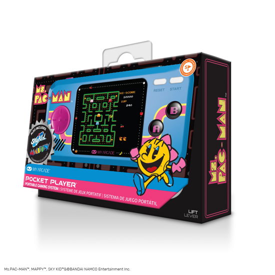 Cover for My Arcade · Pocket Player Ms. Pac-man Portable Gaming System (3 Games in 1) (ACCESSORY) (2023)