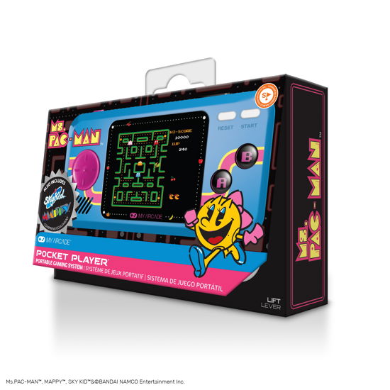 Pocket Player Ms. Pac-man Portable Gaming System (3 Games in 1) - My Arcade - Mercancía - MY ARCADE - 0845620032426 - 1 de abril de 2023