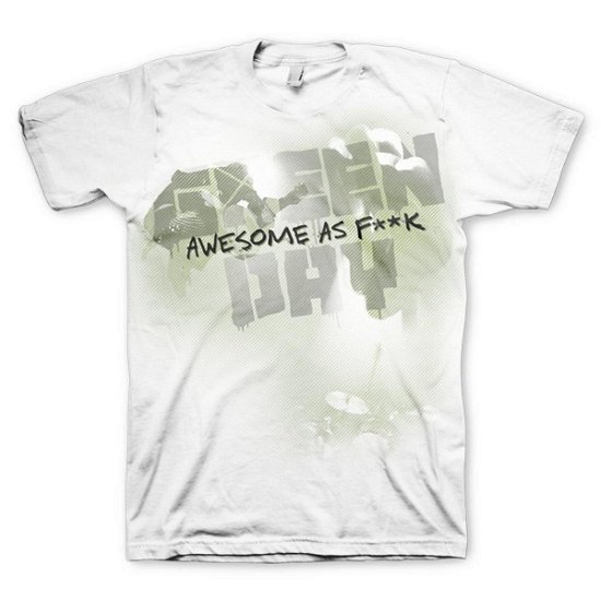 Green Day - Overspray White L - Merchandise - BRADO - 5023209351426 - 17. marts 2011