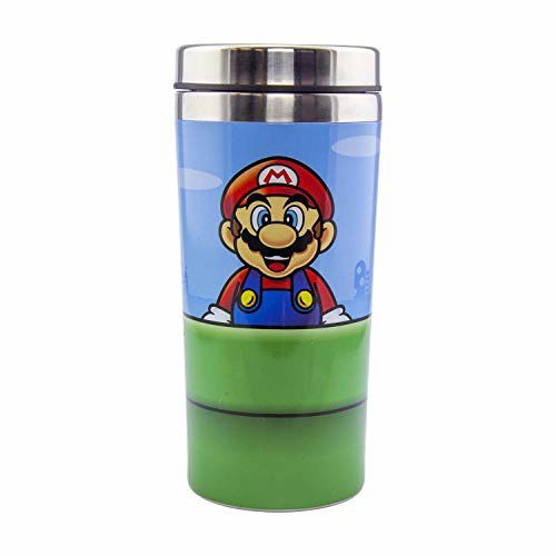 SUPER MARIO - Warp Pipe - Metal Travel Bottle 450m - Cuisine Table - Merchandise - Paladone - 5055964738426 - 15. Mai 2020