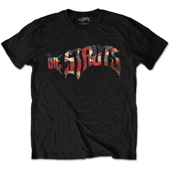 Cover for Struts - The · The Struts Unisex T-Shirt: Union Jack Logo (Black) (T-shirt) [size M] [Black - Unisex edition] (2019)