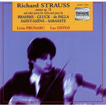 Cover for Prunaru / Devos · Sonata for violin &amp; piano, Op. 18 / Pieces Pavane Klassisk (CD) (2000)