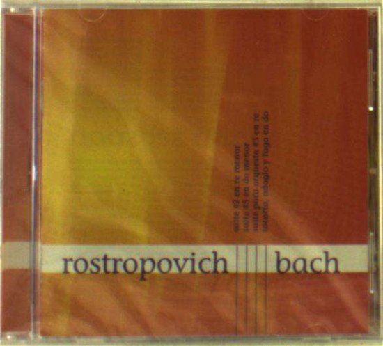 Bach: Suite - Tocatta - Adagio - Rostropovich Mstislav - Muziek - ACQU - 7798010675426 - 12 november 2001