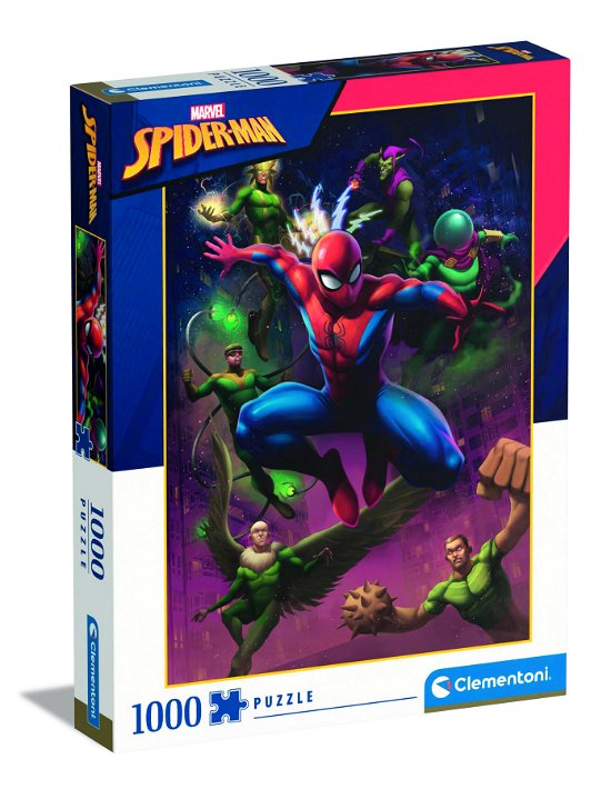 Cover for Clementoni · Puslespil HQC Spiderman illustrated, 1000 brikker (Puslespil) (2023)