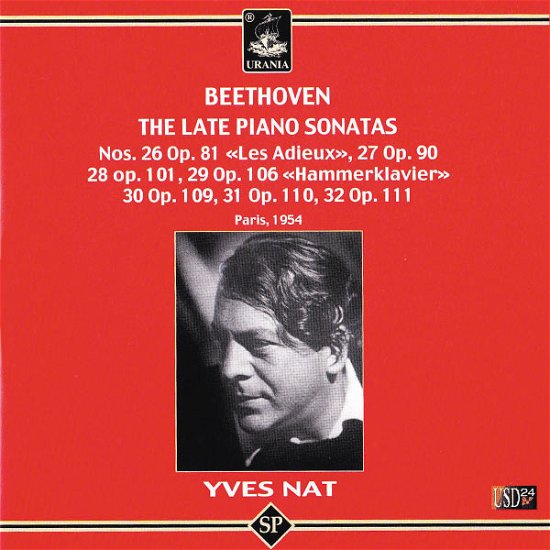 Cover for Beethoven / Nat · Late Piano Sonatas (CD) (2010)