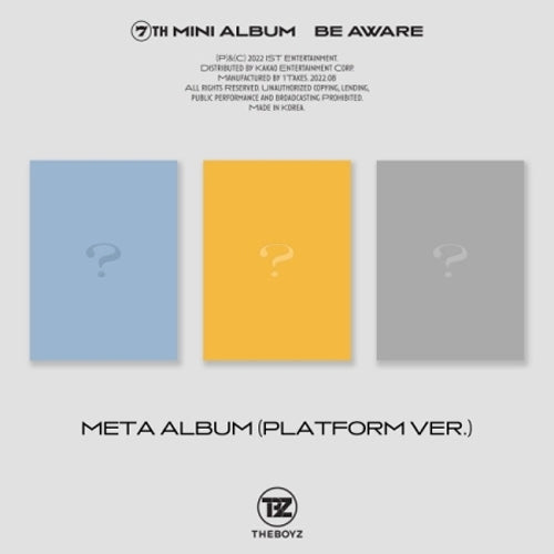 Be Aware (META ALBUM, PLATFORM VER.) - The Boyz - Música -  - 8804775252426 - 20 de agosto de 2022