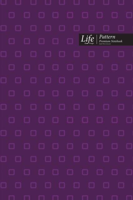 Cover for Design · Square Pattern Composition Notebook, Dotted Lines, Wide Ruled Medium Size 6 x 9 Inch (A5), 144 Sheets Purple Cover (Pocketbok) (2020)