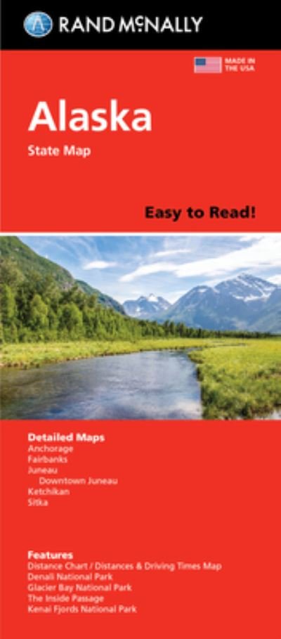 Cover for Rand McNally · Rand McNally Easy to Read: Alaska State Map (Kartor) (2021)