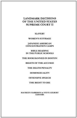 Cover for Steve Gilbert · Landmark Decisions of the United States Supreme Court II (Taschenbuch) (2011)