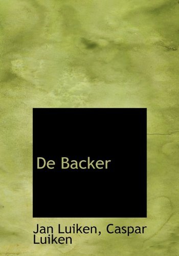 Cover for Jan Luiken · De Backer (Innbunden bok) [Dutch edition] (2009)