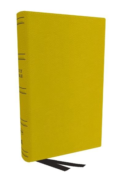 Cover for Thomas Nelson · NKJV Holy Bible, Personal Size Large Print Reference Bible, Yellow, Genuine Leather, 43,000 Cross References, Red Letter, Comfort Print: New King James Version (Leather Book) (2024)