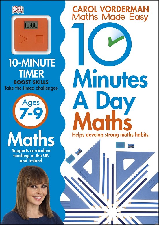 Cover for Carol Vorderman · 10 Minutes A Day Maths, Ages 7-9 (Key Stage 2): Supports the National Curriculum, Helps Develop Strong Maths Skills - DK 10 Minutes a Day (Paperback Bog) (2013)
