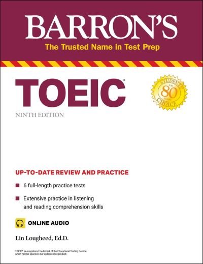 Cover for Lin Lougheed · TOEIC (with online audio) - Barron's Test Prep (Taschenbuch) [Ninth edition] (2021)