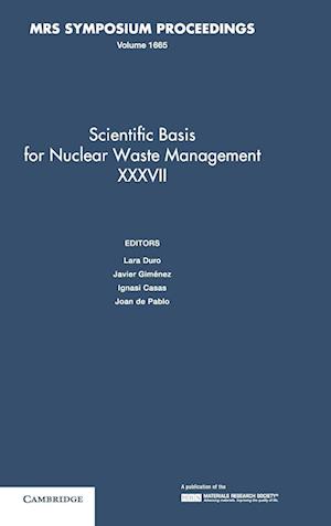 Cover for Lara Duro · Scientific Basis for Nuclear Waste Management XXXVII: Volume 1665 - MRS Proceedings (Hardcover Book) (2014)