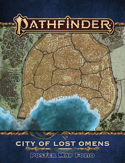 Cover for Paizo Staff · Pathfinder Lost Omens: City of Lost Omens Poster Map Folio (P2) (Paperback Book) (2022)