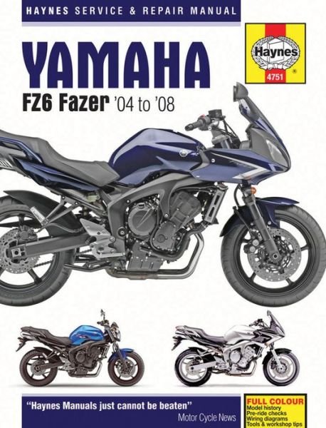 Cover for Haynes Publishing · Yamaha FZ6 Fazer (04-08): 45142 (Paperback Bog) (2015)