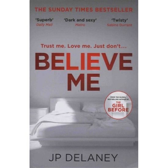 Cover for JP Delaney · Believe Me (Paperback Book) (2019)