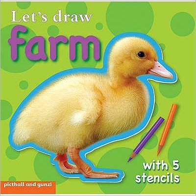 Cover for Chez Picthall · Lets' Draw - Farm - Stencil Board Books (Board book) (2009)