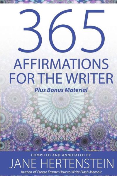 Cover for Jane Hertenstein · 365 Affirmations for the Writer (Paperback Book) (2018)