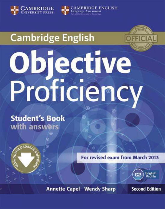 Cover for Annette Capel, Wendy Sharp, Leo Jones · Objective Proficiency. Student (w.ans) (Book)