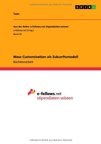 Cover for Tuan · Mass Customization als Zukunftsmod (Book) [German edition] (2011)