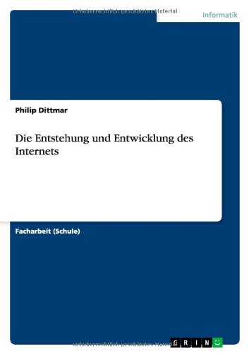 Cover for Dittmar · Die Entstehung und Entwicklung (Book) [German edition] (2013)
