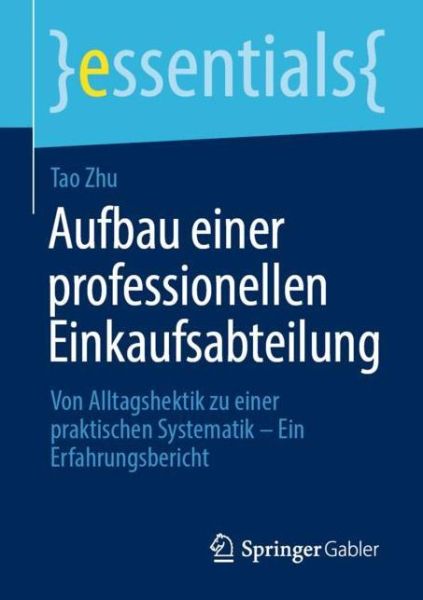 Cover for Zhu · Aufbau einer professionellen Einkau (Bok) (2020)