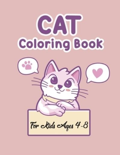 Cover for Anjones Publication · Cat Coloring Books For Kids 4-8 (Paperback Book) (2020)