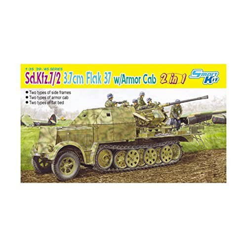 1/35 Sd.kfz.7 /2 3.7cm Flak 37 W/armor Cab 2/1 - Dragon - Produtos - Marco Polo - 0089195865427 - 