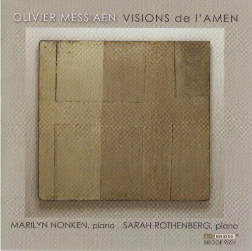 Cover for Messiaen / Rothenberg / Nonken · Visions De L'amen (CD) (2010)