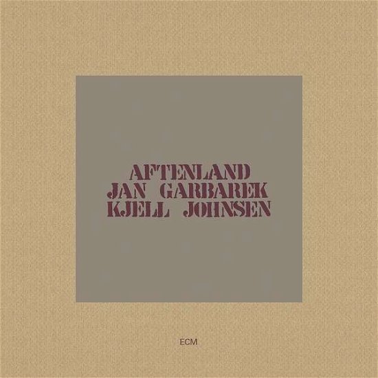 Cover for Garbarek, Jan / Johnsen, Kjell · Aftenland (CD) [Digipak] (2019)