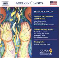 Cover for Jacobi / Gerhardt / Barcelona Sym / Rickenbacher · Milken Arch American Jewish Music: Cto Violoncello (CD) (2004)