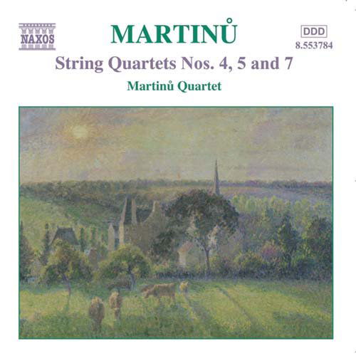 Martinustring Quartets Nos 4 5 7 - Martinu Quartet - Muzyka - NAXOS - 0730099478427 - 4 listopada 2002