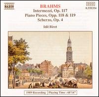 Cover for Brahms / Biret · Piano Pieces Op 117-119 / Scherzo Op 7 (CD) (1994)