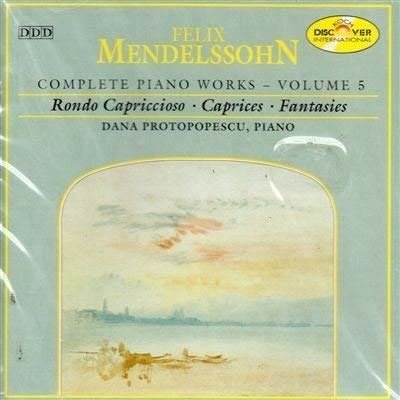 Cover for Protopopescu Dana · Complete Piano Works Vol. 5 : Rondo Capriccioso Op. 14 / Capriccioso Op. 5 / 3 (CD) (1997)