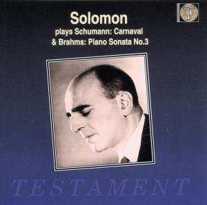 Cover for Solomon · Piano Sonata No.  3 Testament Klassisk (CD) (2000)