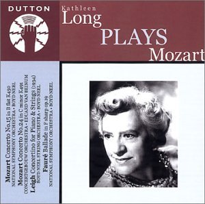 Kathleen Long Plays Mozar - Wolfgang Amadeus Mozart - Musiikki - DUTTON - 0765387971427 - maanantai 3. syyskuuta 2001