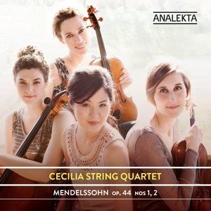 Cover for Cecilia String Quartet · Mendelssohn: String Quartets Op. 44 / Nos 1 / 2 (CD) (2015)