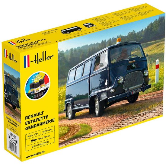 1/24 Starter Kit Renault Estafette Gendarmerie - Heller - Merchandise -  - 3279510567427 - 