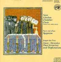 Cover for Des Pres / De La Rue / New London Chamber Choir · Josquin Des Prez / Pierre De La Rue (CD) (2011)