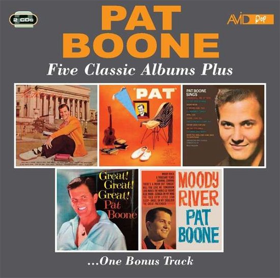 Five Classic Albums Plus - Pat Boone - Musikk - AVID POP - 5022810339427 - 2. juli 2021