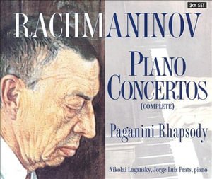 Cover for Lugansky, Nikolai / Lill, John / Prats, Jorge Louis / + · Rachmaninoff:Sämtliche Klavierkonzerte 1-4 (CD) (2001)