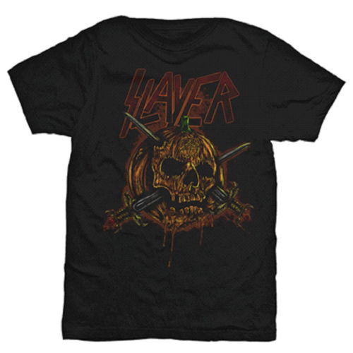 Slayer Unisex T-Shirt: Skull Pumpkin - Slayer - Fanituote - Global - Apparel - 5055295392427 - 