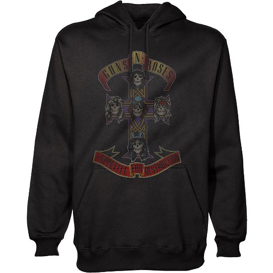 Cover for Guns N Roses · Guns N' Roses Unisex Pullover Hoodie: Appetite for Destruction (Hoodie) [size XL] [Black - Unisex edition] (2019)