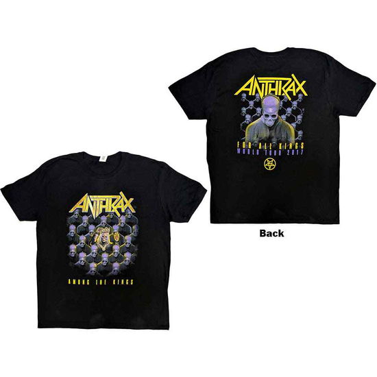 Anthrax Unisex T-Shirt: Among The Kings (Back Print) - Anthrax - Merchandise -  - 5056170692427 - 