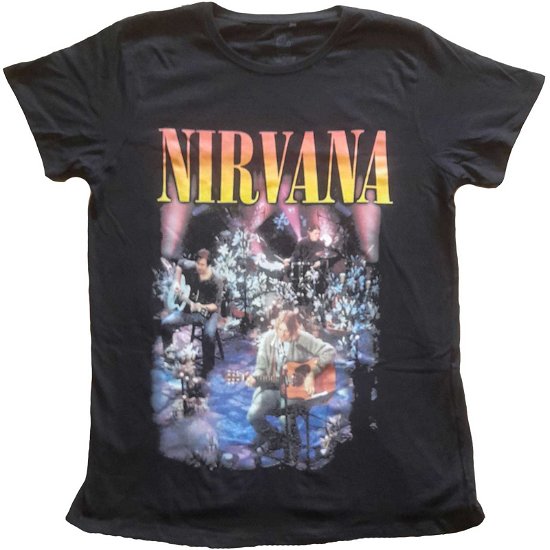 Nirvana Ladies T-Shirt: Unplugged Photo (20) - Nirvana - Fanituote -  - 5056561036427 - 