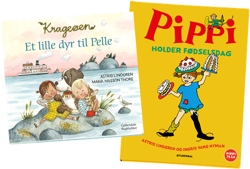 Cover for Astrid Lindgren · Pippi holder fødselsdag og Krageøen (Gebundesens Buch) [1. Ausgabe] (2020)